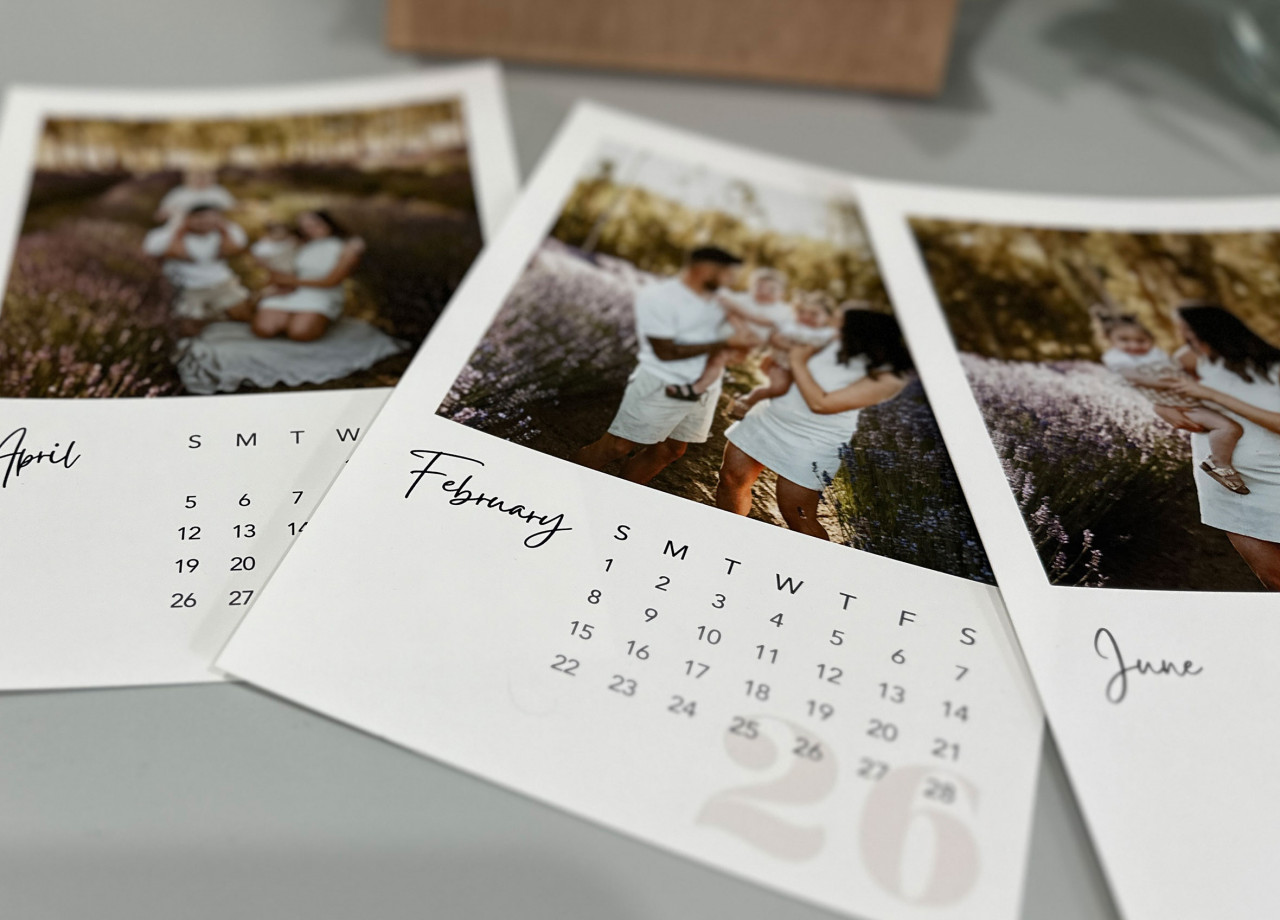 9x6 Timber Calendar